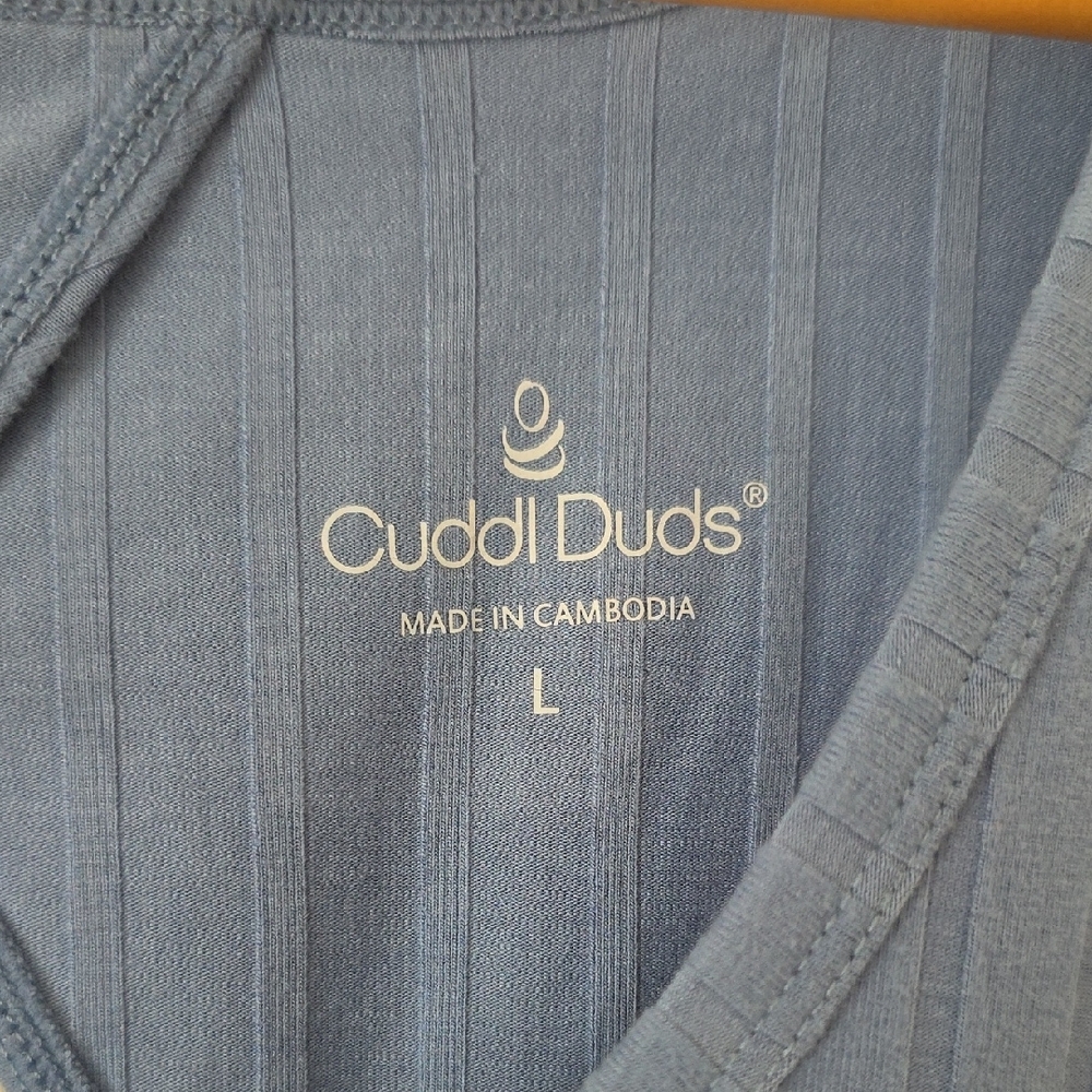 Cuddl Duds Blue Tank Top - Picture 2 of 7